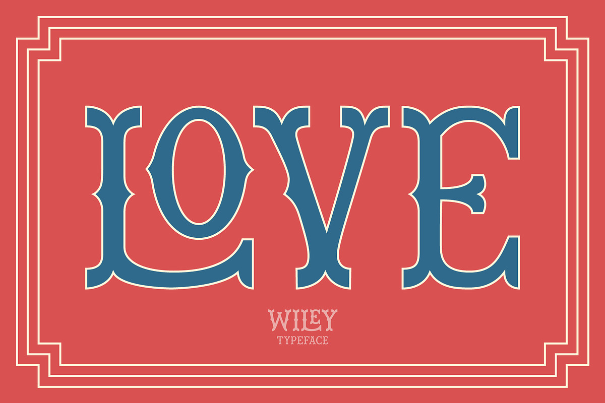 Wiley Decorative Latin & Greek Font, a Slab Serif Font by Molly Suber Thorpe (Photo 5 of 16)