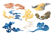Cloud illustration in Vintage style, an Object Graphic by marukopum (Thumbnail 3 of 3)