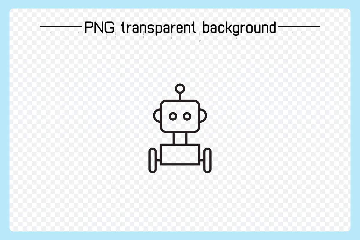 Cute Robot Avatars Vector Bundle, an Outline Icon by Designfour (Photo 5 of 6)