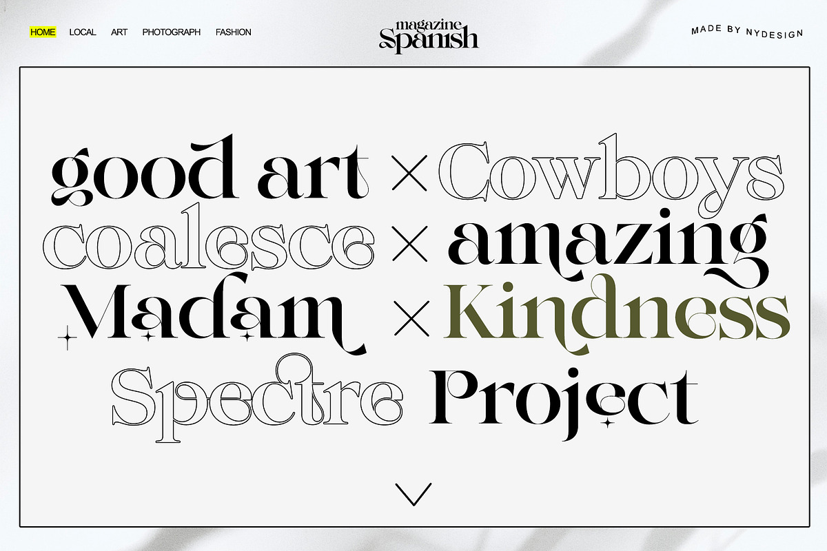 NY Glamour Authentic, a Serif Font by NYDESIGN (Photo 9 of 10)