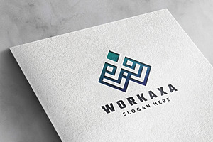 Workaxa Letter W Logo, a Branding & Logo Template by Design_Planet