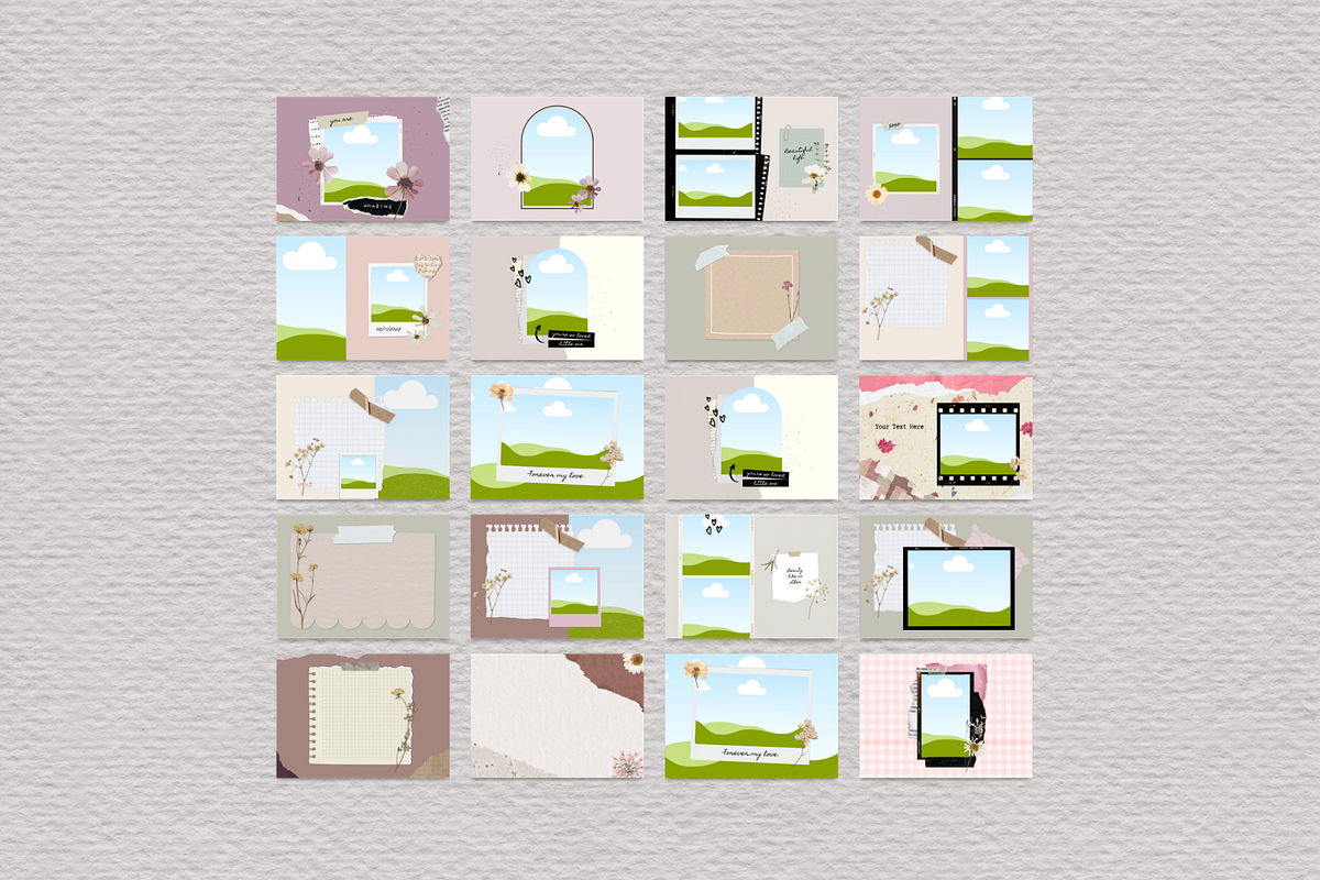 Scrapbook Canva Template, a Social Media Template by Wicked Creative (Photo 8 of 21)