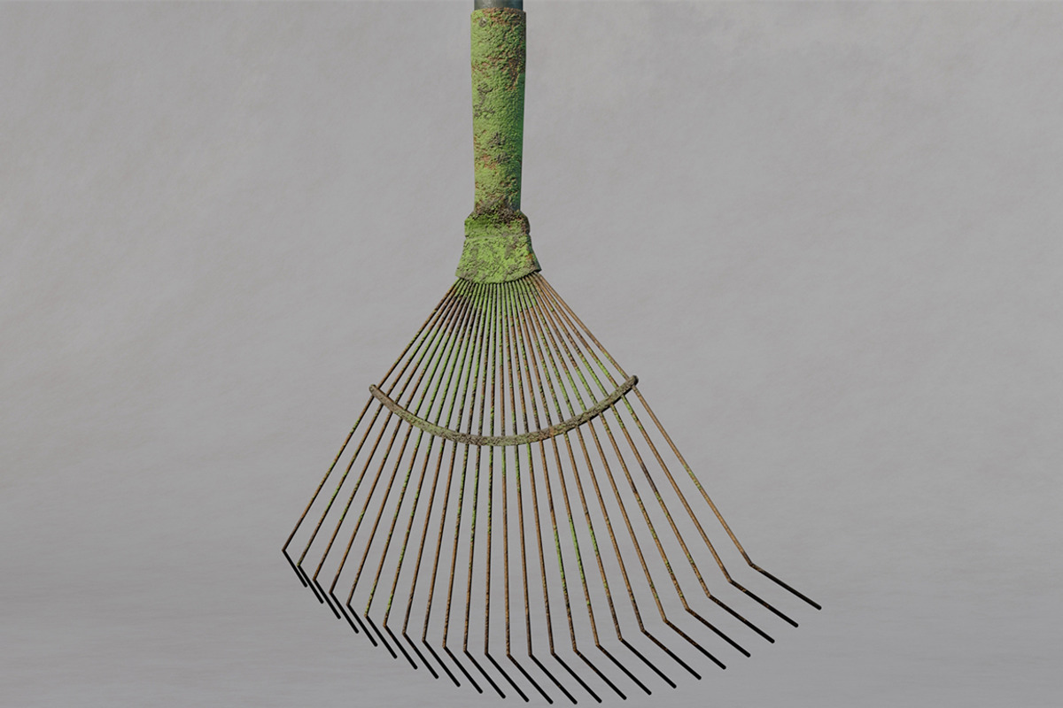Leaf rake rust, an Object 3D Model by mockupzz (Photo 2 of 8)