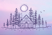 Sunset nature, an Illustration by JulianArt (Thumbnail 3 of 4)