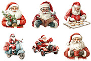 Retro Christmas Santa PNG Clipart, an Illustration by DreamArtGraphic (Thumbnail 3 of 5)