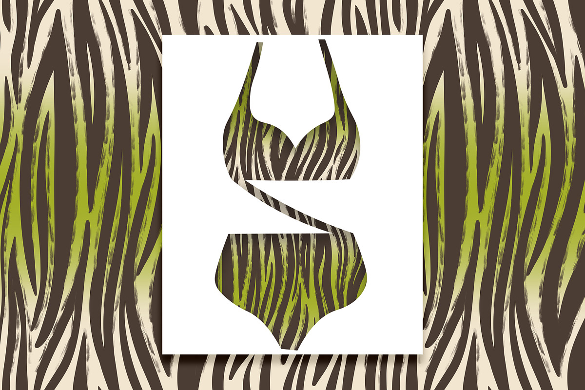 Wild Animal Prints Set Coffe & Lime, a Pattern Graphic by Oksana Dovhopol Art (Photo 13 of 19)