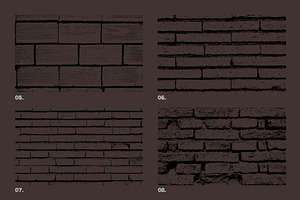 Vector Brick Wall Textures X12