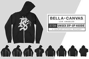 Bella Canvas 3739 Zip-Up Hoodie