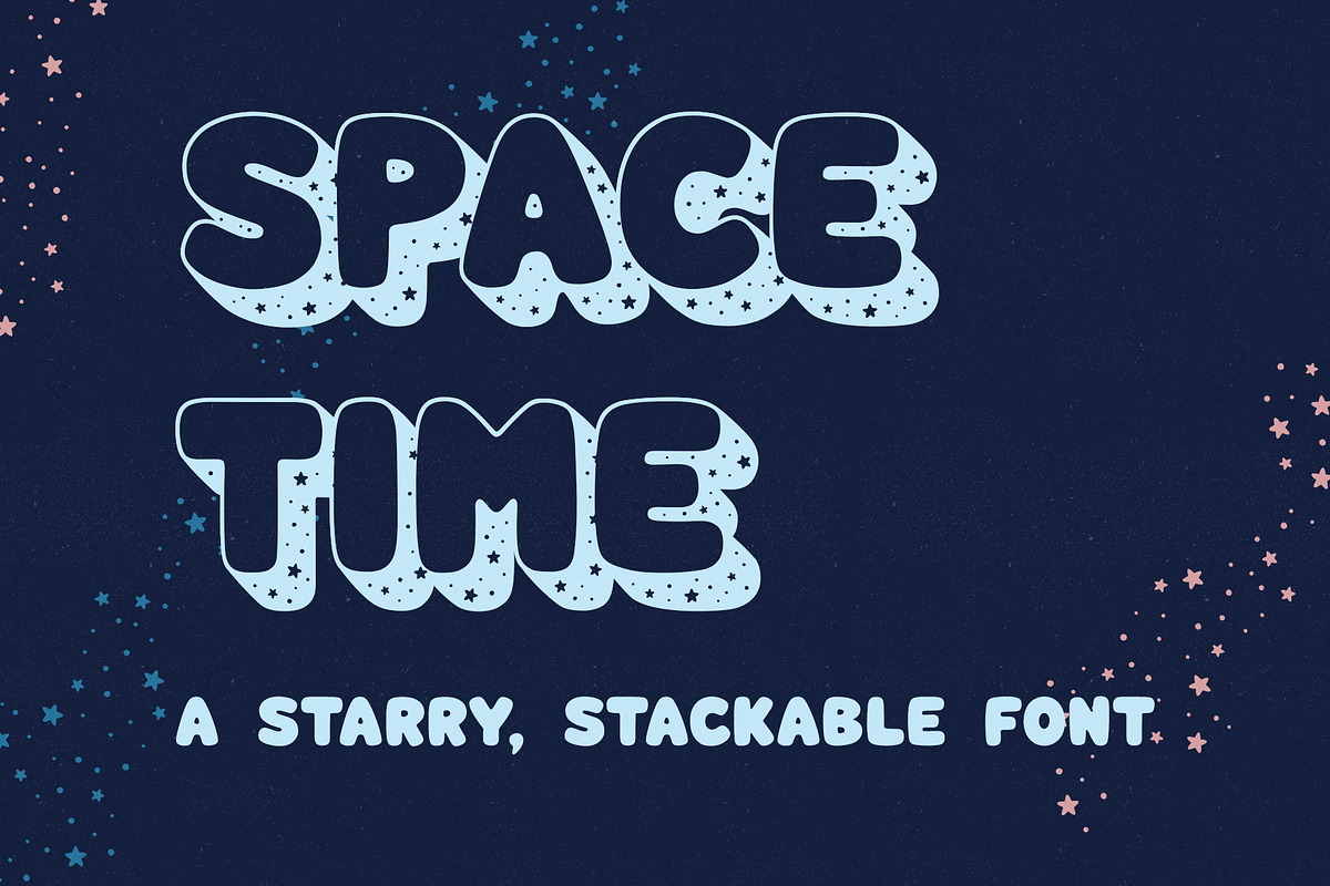 Space Time Font, a Font by Lauren Ashpole (Photo 1 of 5)