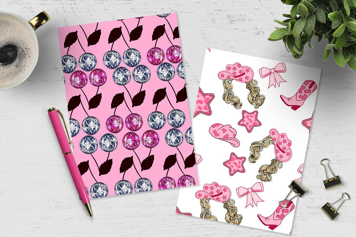 COWGIRL COQUETTE PAPERS PACK, a Background Graphic by The GG Shop (Photo 5 of 6)