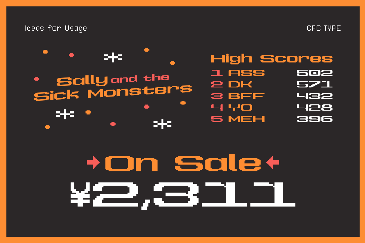 Waves Chunky CPC, a Font by Christopher P. Cacho (Photo 4 of 4)