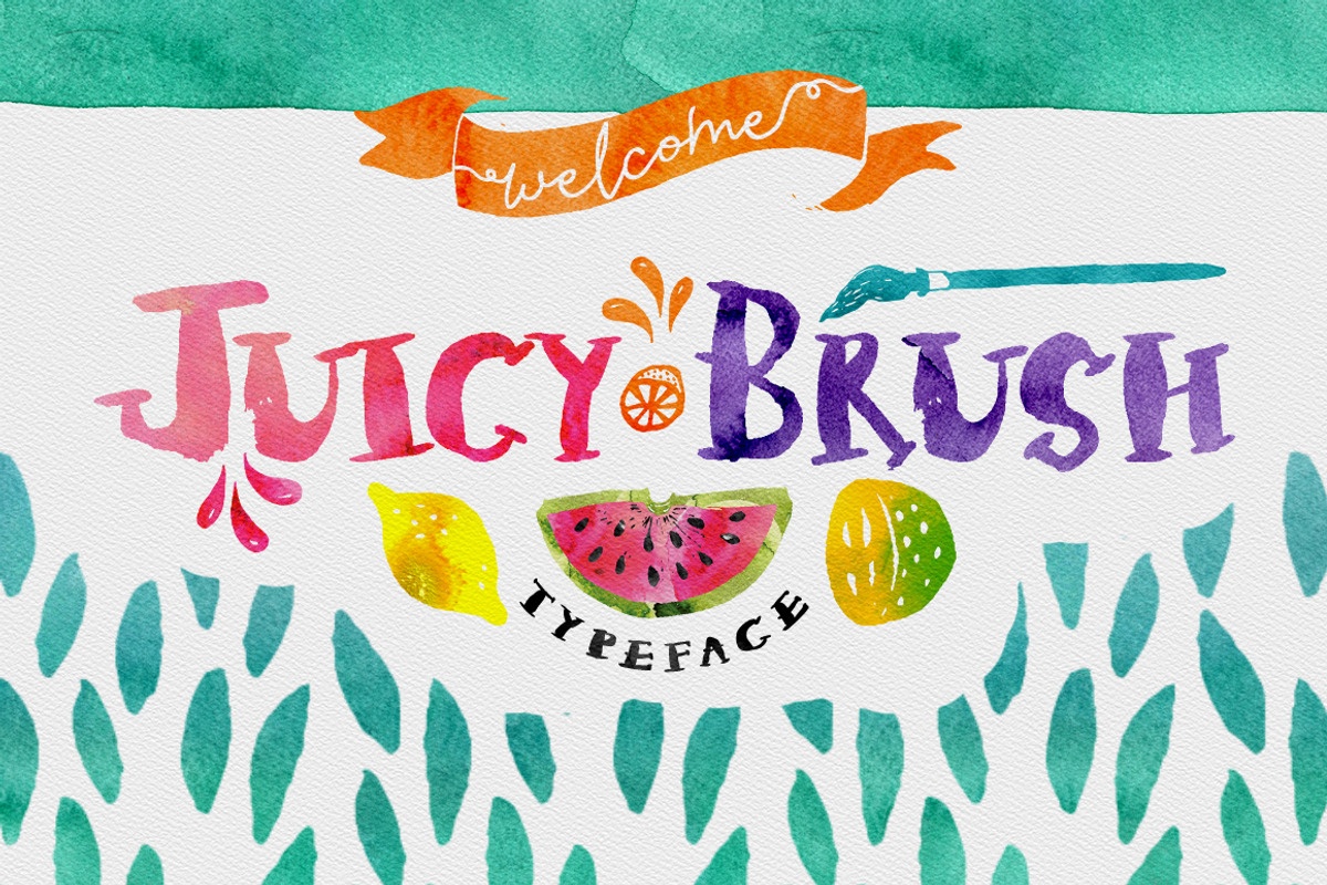 Juicy Brush Typeface