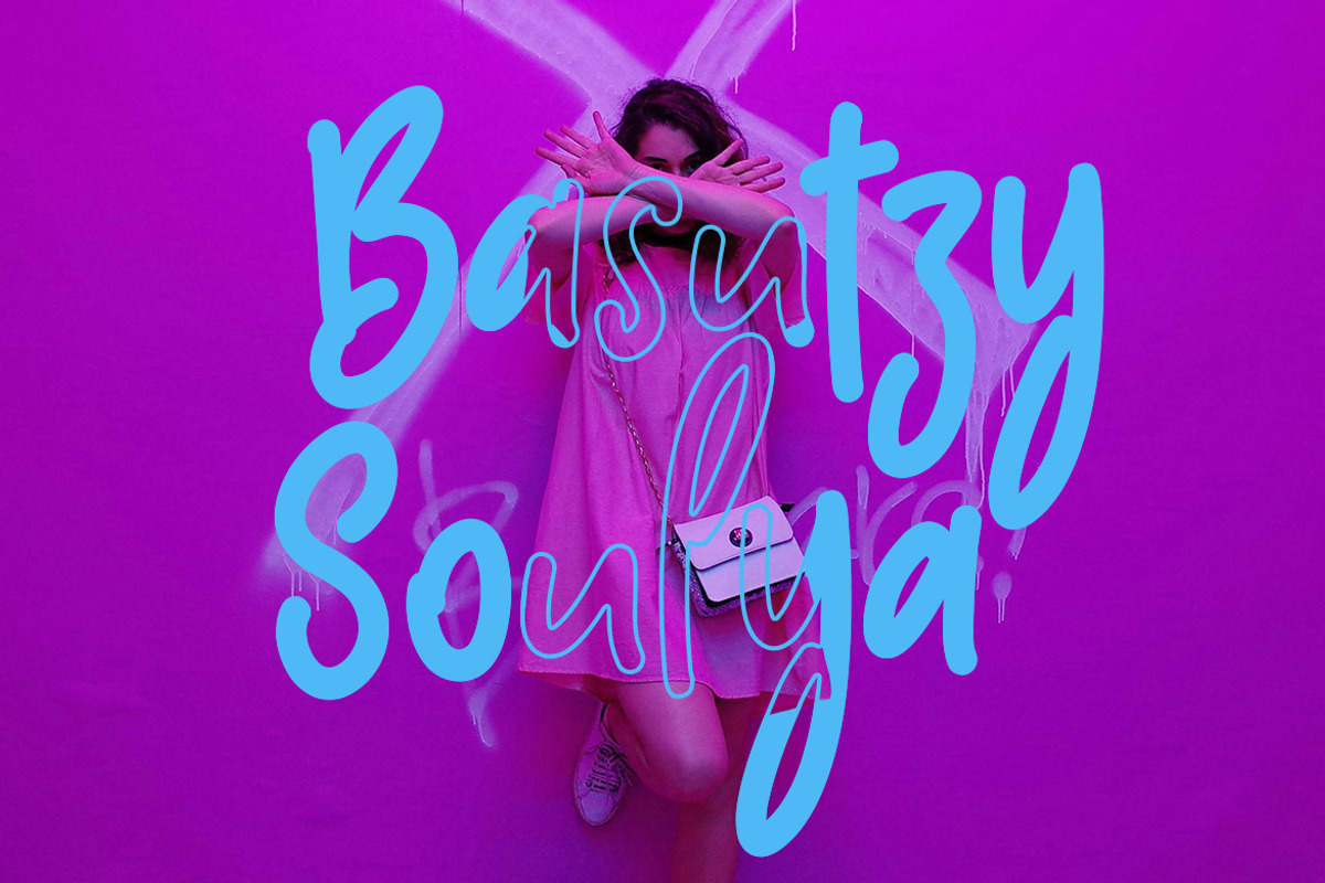 Basutzy Playful Font, a Script Font by skiiller studio (Photo 3 of 6)