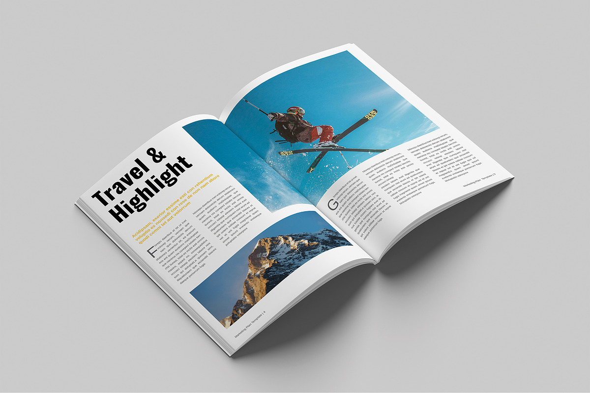 Travel & Explore Magazine Template, a Magazine Template by Cleffon_Graphic_Studio (Photo 3 of 11)