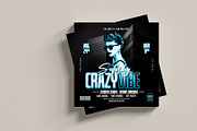 Saturday Crazy Vibe Night Club Flyer, a Flyer Template by Teetouch Graphics (Thumbnail 3 of 3)