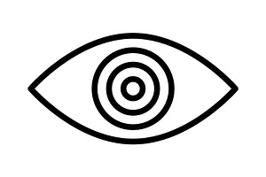 Eye icon, an Outline Icon by Sumberpangan