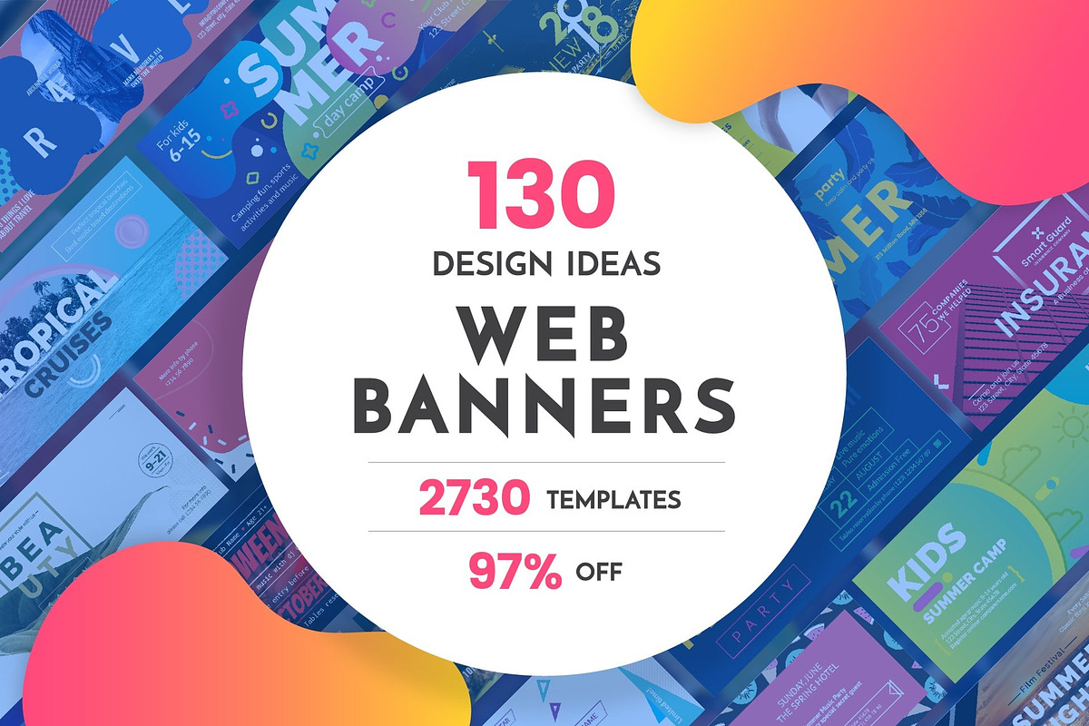 Web Banner Template Bundle Sale, a Marketing Template by Amber Graphics (Photo 1 of 7)