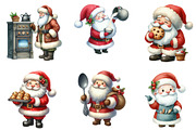 Santa Baking Clipart, an Illustration by Designworld (Thumbnail 4 of 6)