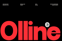 Olline Bold Modern Sans Serif Font