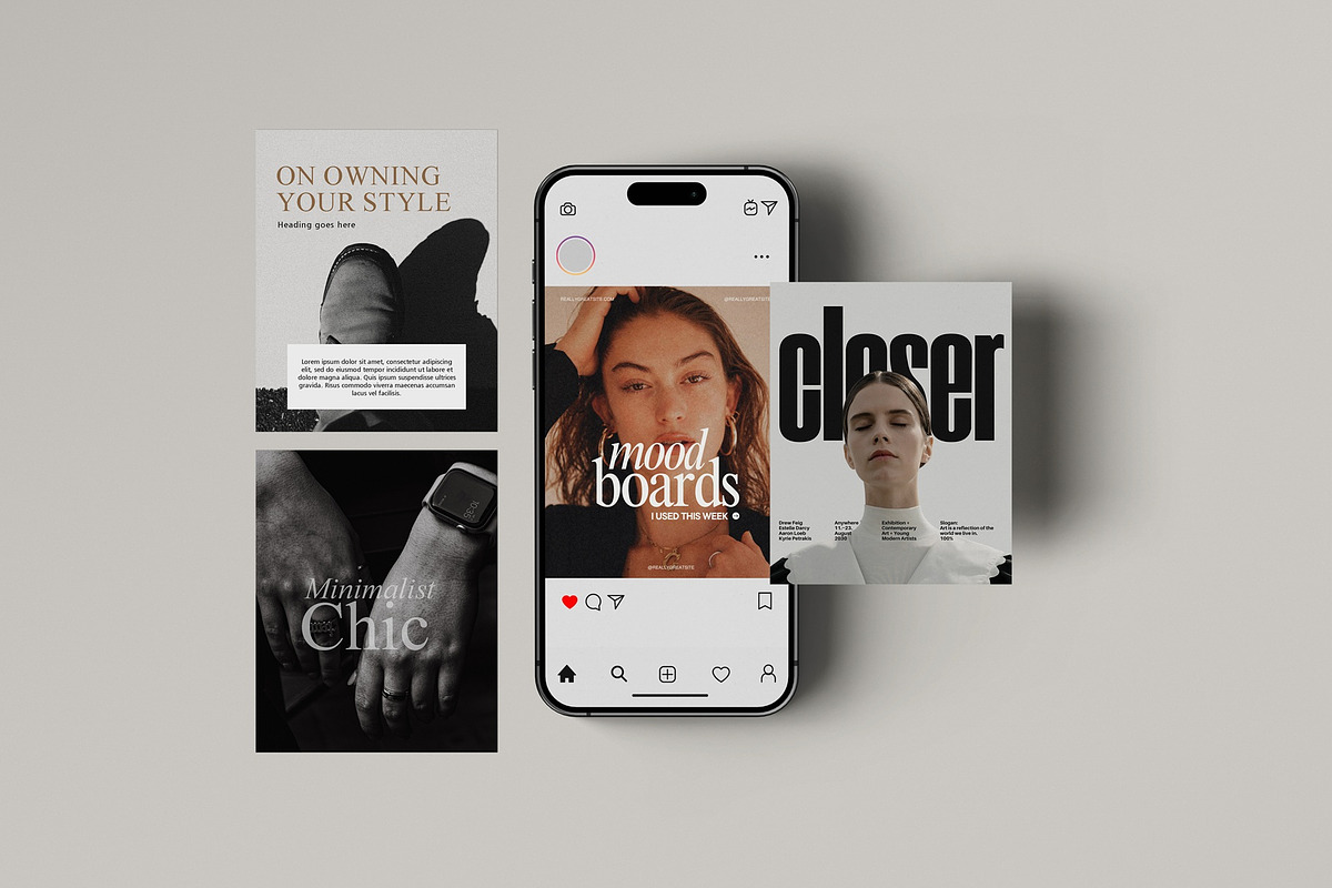 Instagram & Social Post Mockup, a Device Mockup by Tahtagraphic (Photo 5 of 16)