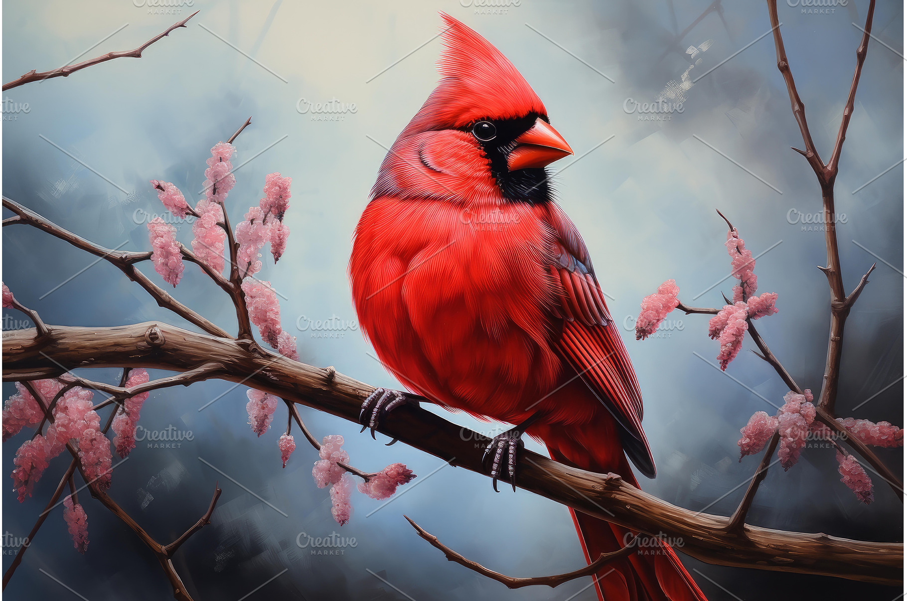 Beautiful Red cardinal bird, an Animal Photo by Ylivdesign