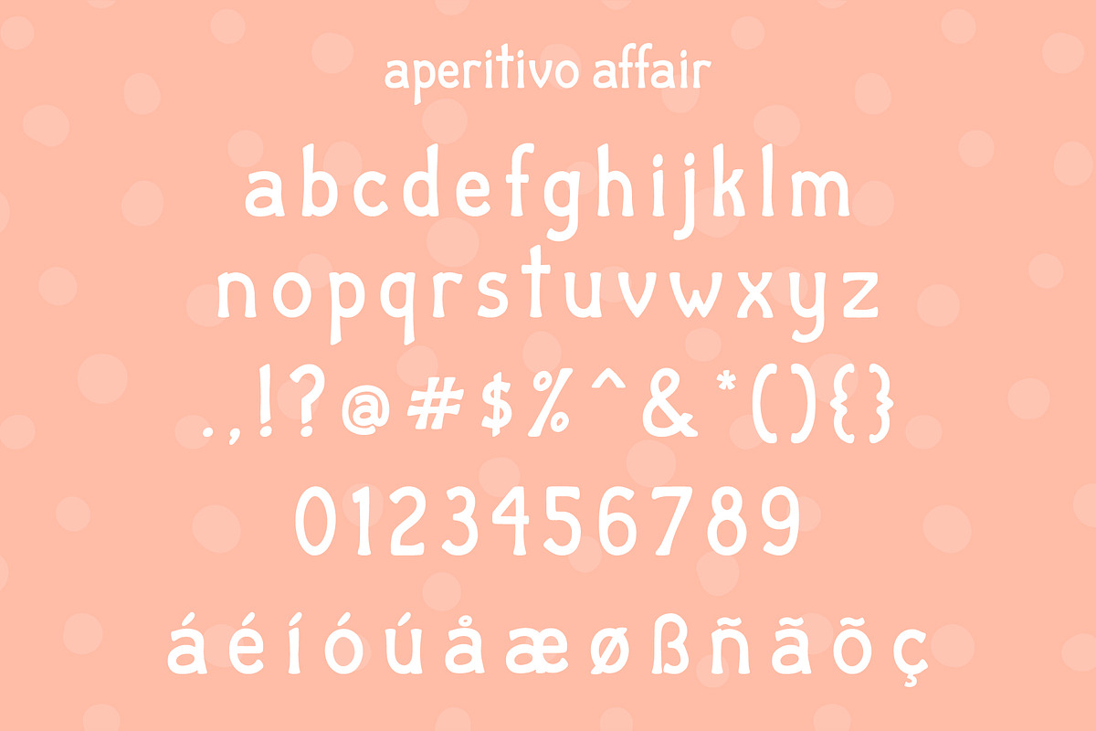 Aperitivo Affair by Emily Ann Hill, a Slab Serif Font by Emily Ann Hill Type Co. (Photo 2 of 4)