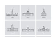 150+ World Capitals Illustration, a Decorative Illustration by Creative Stall (Thumbnail 3 of 5)