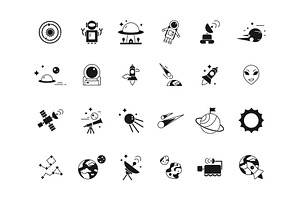 Explorer Space Icons. Telescope