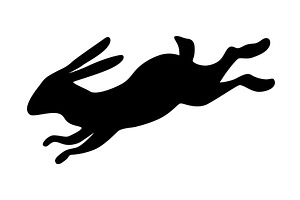A dynamic silhouette depicting, an Animal Illustration by Things for designers