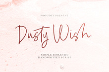 Dusty Wish - Romantic Handwritten