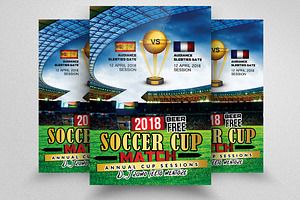 Soccer Cup Match Flyers