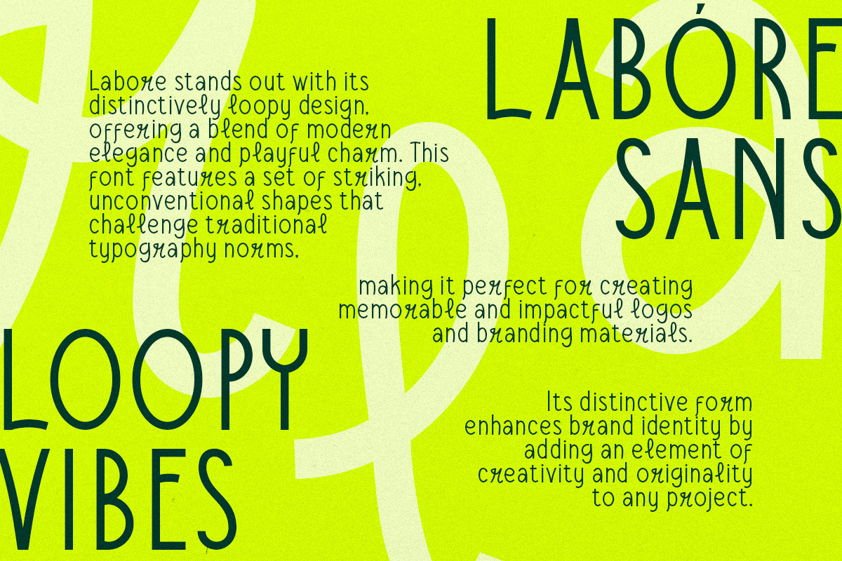 Labore - Modern Craft, a Sans Serif Font by Tammami (Photo 3 of 9)