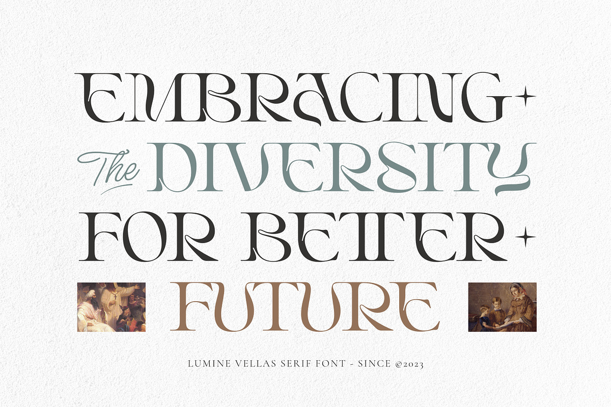 Lumine Vellas - Modern Serif, a Serif Font by LoneArmy (Photo 5 of 12)