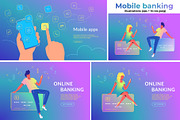 Mobile banking and payments online, a Finance Illustration by Julia Tim (Thumbnail 1 of 5)