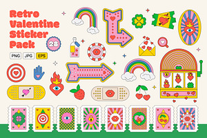 Valentine Stickers for Social media