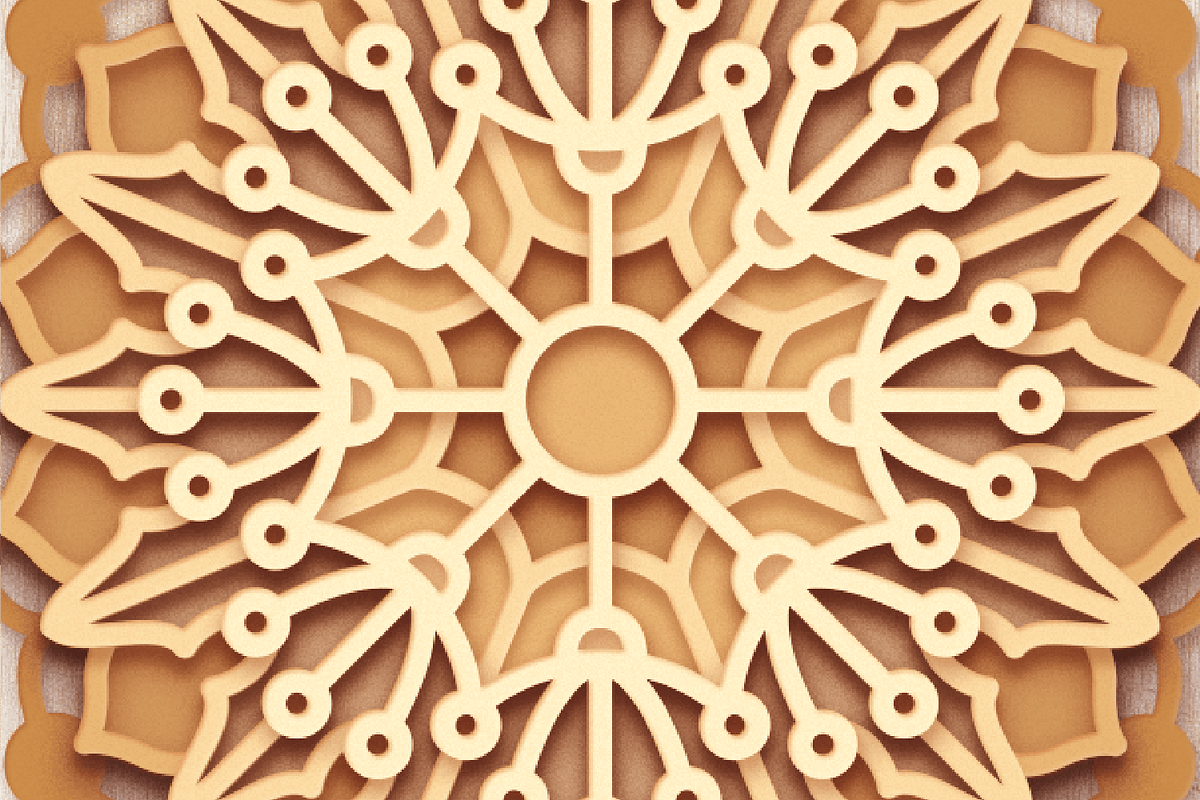 3D Dandelion Flower Mandala, an Object Graphic by Arshad Ali (Photo 4 of 8)