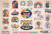 LGBT Celestial Sublimation Bundle, an Object Graphic by GlitterCraft (Thumbnail 1 of 61)