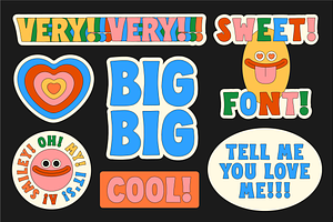 Big Big! A Retro Hand-lettered Font!