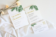 Tropical Wedding Invitation Template, an Invitation Template by Cottontail Paper Shop (Thumbnail 1 of 7)
