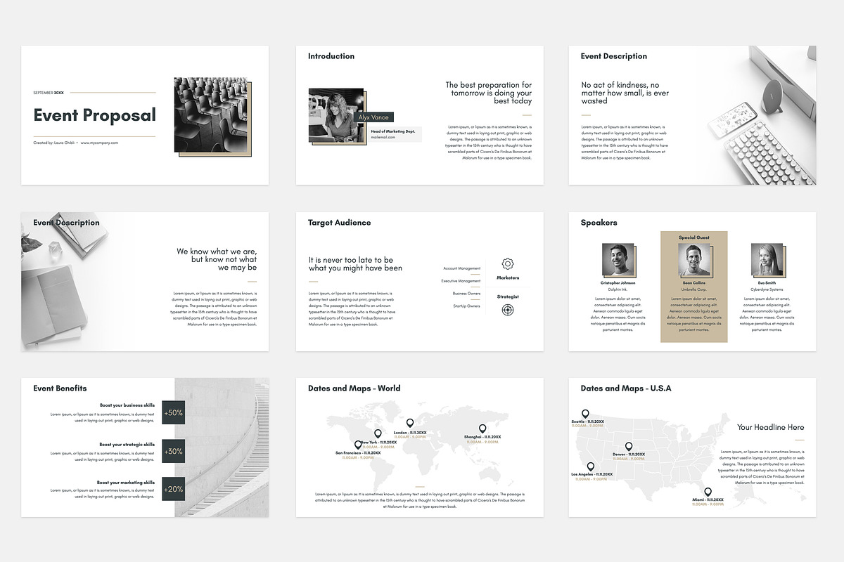 Event Proposal PowerPoint Template, a Presentation Template by ...