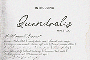 Quendralis – Handwritten Font, a Script Font by NDNL Studio (Thumbnail 2 of 10)