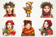 Christmas Cute Girls Sublimation Png, an Illustration by RobertsArt (Thumbnail 6 of 7)