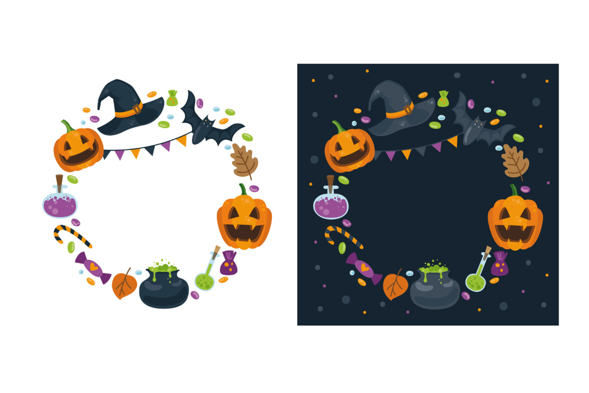 Halloween vector set, an Illustration by martynmarin (Photo 4 of 6)
