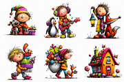Whimsical Christmas Clipart, an Illustration by Libby Wishes (Thumbnail 4 of 7)