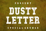 Dusty Letter, a Slab Serif Font by Limited.studio (Thumbnail 1 of 5)