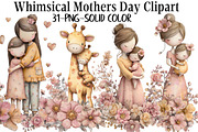 whimsical mothers day clipart, an Animal Illustration by GatewayDesign (Thumbnail 1 of 7)