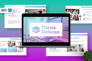 Thesis Defense - Education Key, a Presentation Template by Deepslide Studio