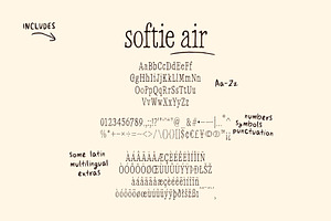 Softie Air - A Handmade Serif Font