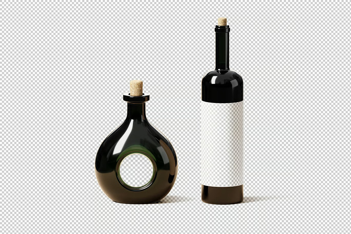 Wine Bottle Mockup, a Product Mockup by zpackcreative (Photo 4 of 4)