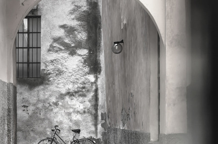 Old bicycle containing grunge, retro, and rusty, a Transportation Photo by KYNA STUDIO